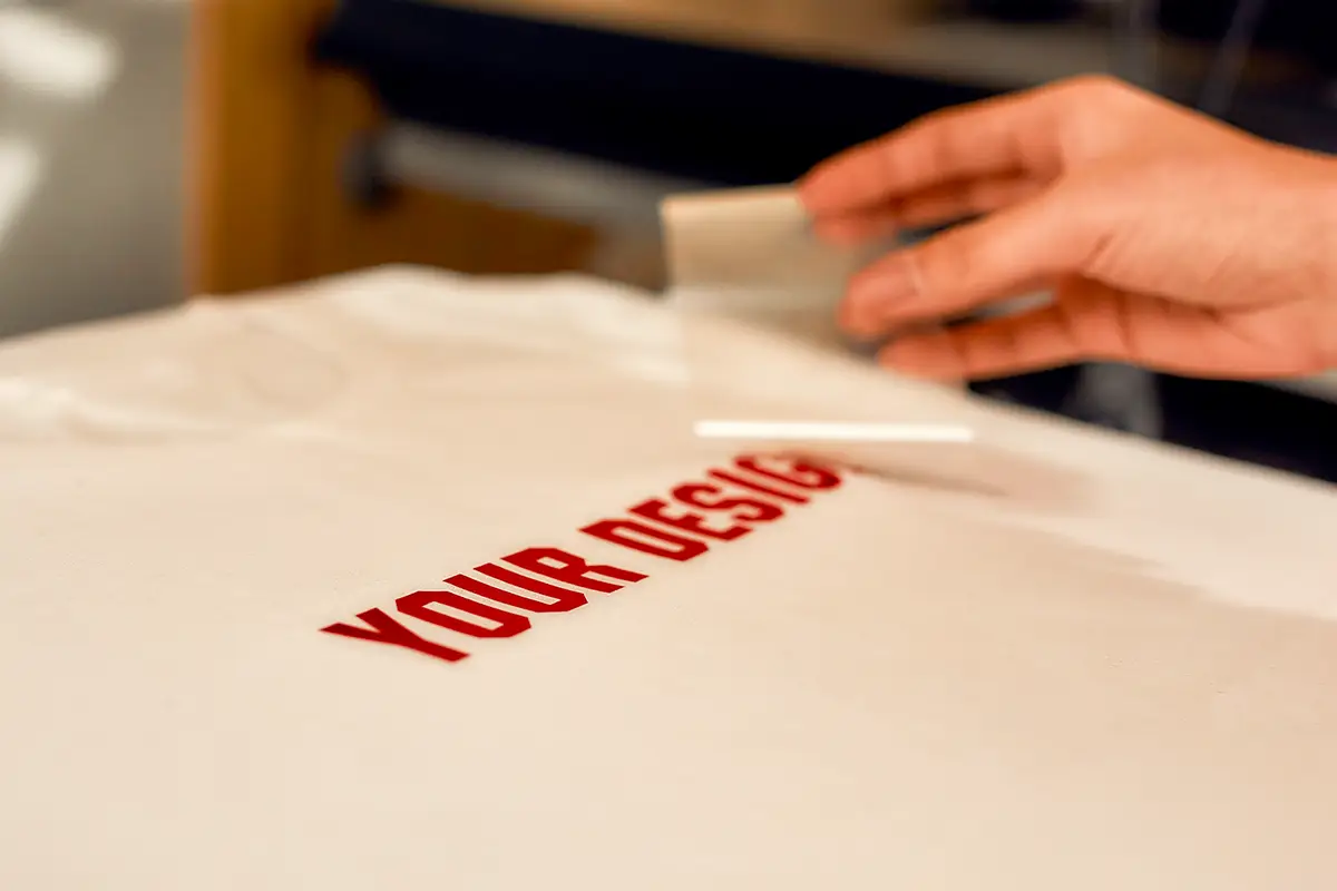 Flexfolie auf Kleidung