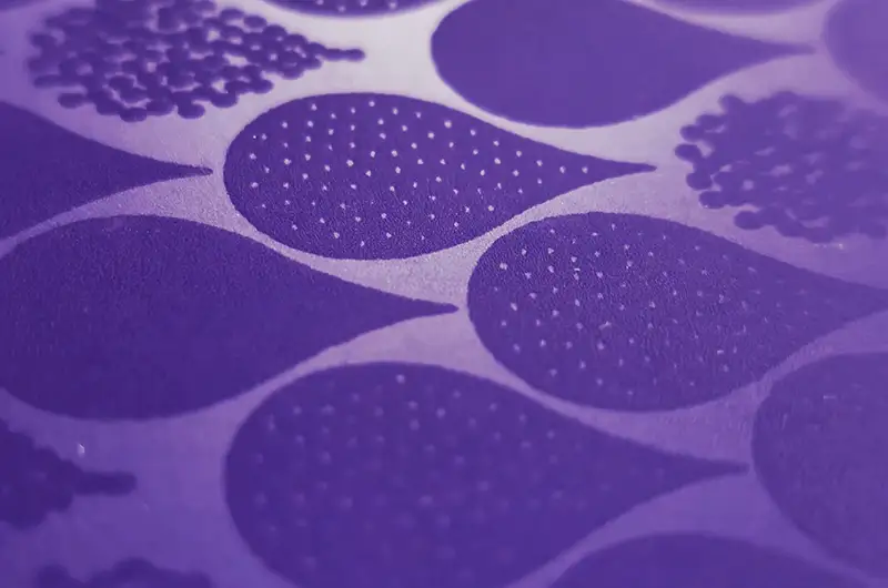 Spot UV coating — highlighting selected elements