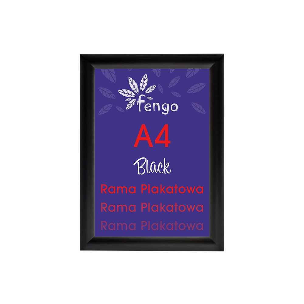 Rama Plakatowa Black - Aluminiowa Zatrzaskowa