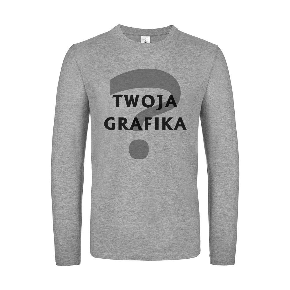 Koszulka męska 145g E150 LSL - 100% bawełna z drukiem DTG