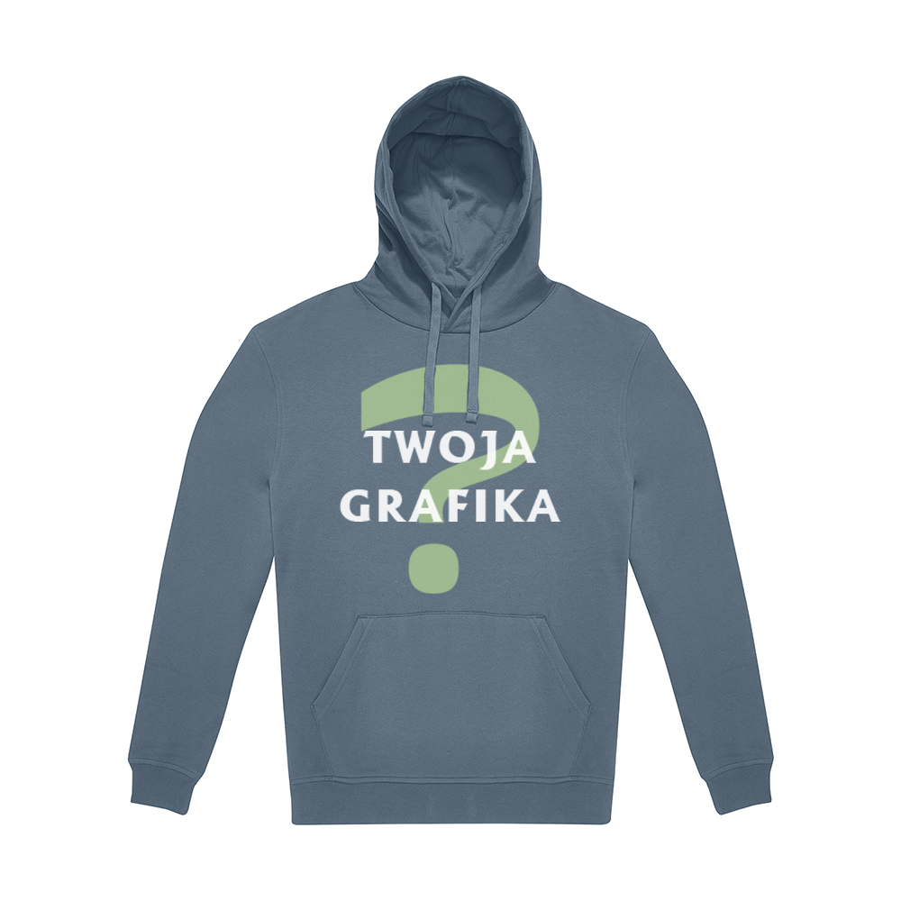 Bluza unisex 280g z kapturem - 80% bawełna WG005 z drukiem DTF