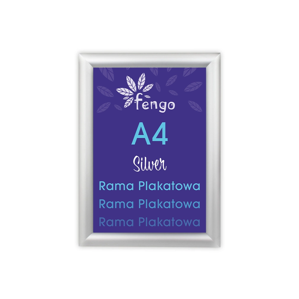 Rama Plakatowa Silver - Aluminiowa Zatrzaskowa