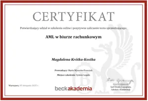 AML w biurze rachunkowym